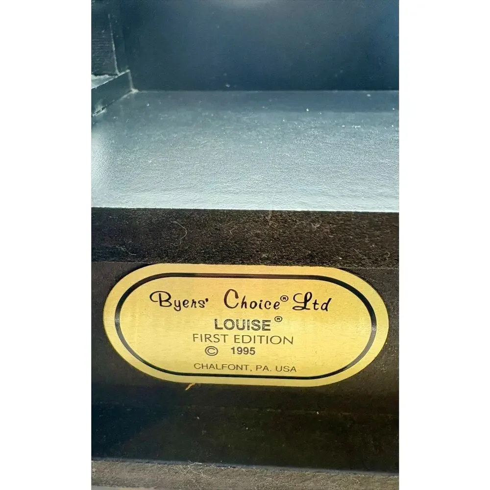 Byers Choice Carolers Louise & Piano 1st Edition Dated 1995